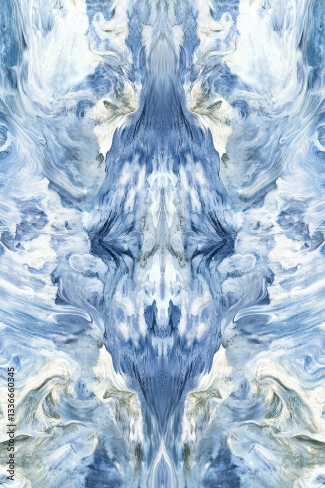 Abstract Blue and White Marble Texture Pattern - Modern Digital Art Background. Abstract Blue and White Marble Texture Pattern - Modern Digital Art Background.