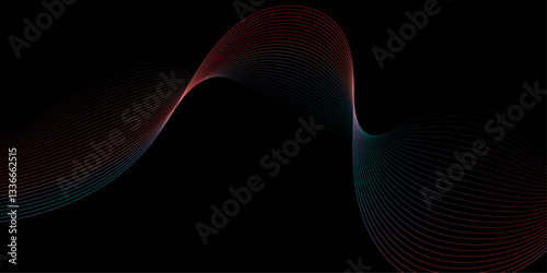 abstract background vector illustration,Abstract wave element for design. Digital frequency track equalizer. Stylized line art background. Vector illustration. 