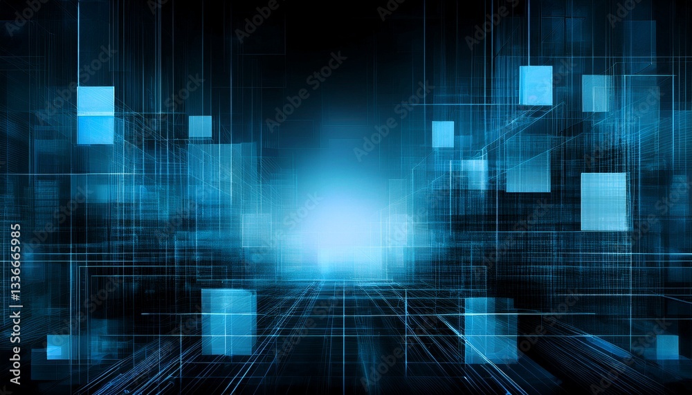 abstract digital business technology square shapes, technology concept background with copy space abstract digital business technology square shapes, technology concept background with copy space