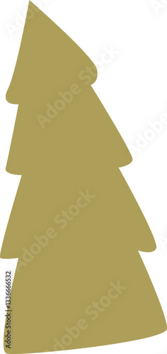 Evergreen spruce tree vector illustration