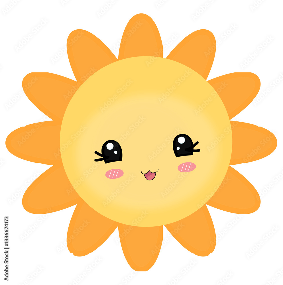 Obraz premium Cute sun 