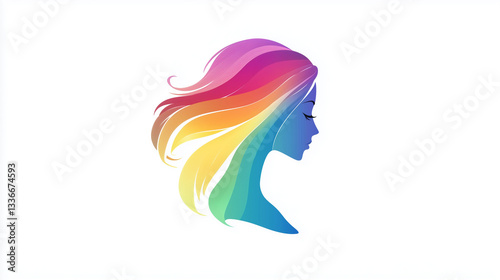 colorful woman logo