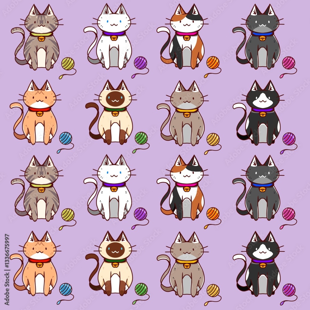 Naklejka premium set of cartoon animals