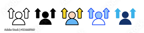 Self Improvement Icon Set With Multiple Style Collection