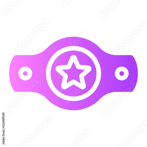 champion belt gradient icon