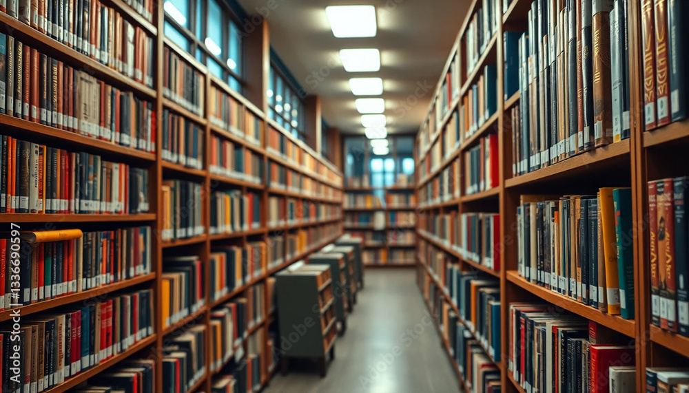 Library Bookshelf in a Vibrant Reading Room – Hyper-Realistic Detail. Generative Ai Library Bookshelf in a Vibrant Reading Room – Hyper-Realistic Detail. Generative Ai