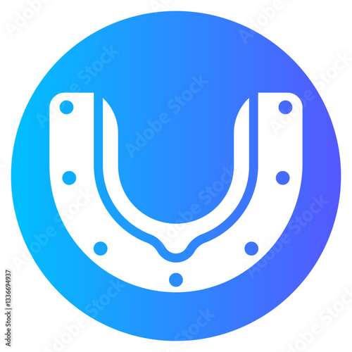 mouth guard gradient icon