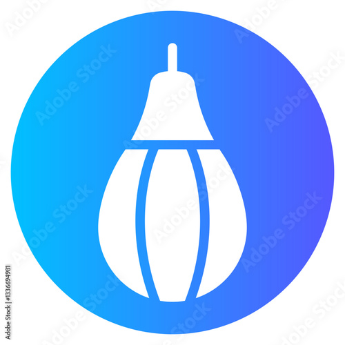 punching ball gradient icon