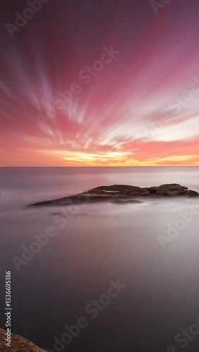 Yellow Purple White Illustrated Background Space Phone Wallpaper - Sun Rise