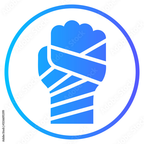 Hand Wraps gradient icon