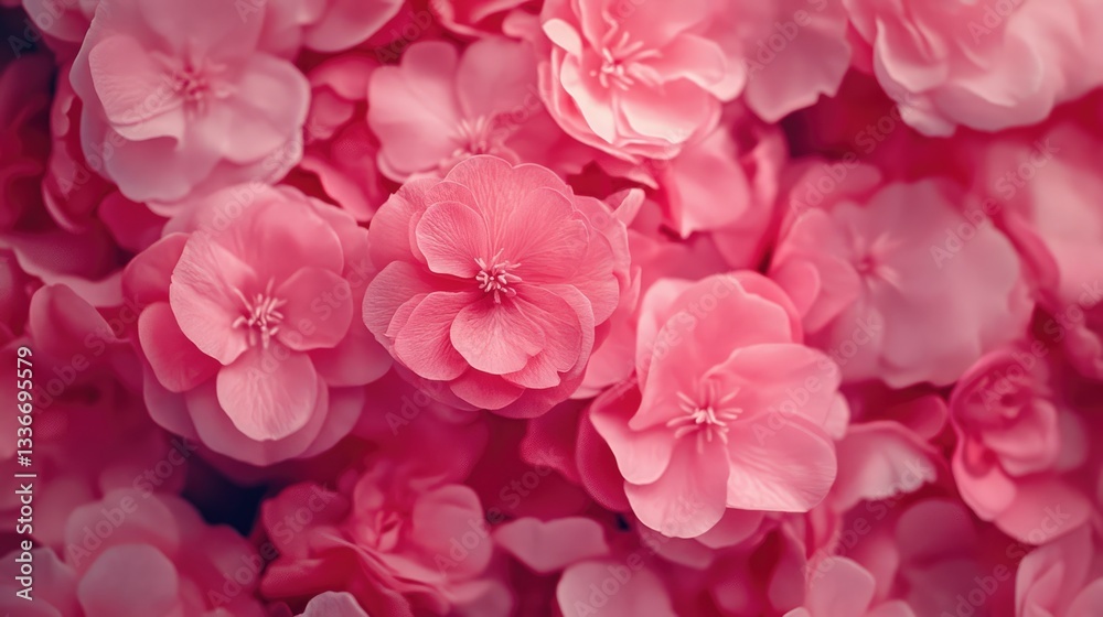Close-up view of vibrant pink flowers blooming in a lush garden, showcasing their delicate petals and natural beauty Close-up view of vibrant pink flowers blooming in a lush garden, showcasing their delicate petals and natural beauty