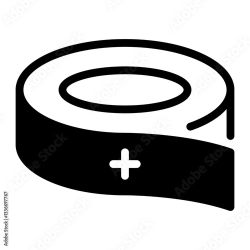 bandage glyph icon