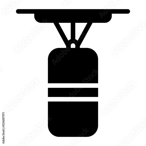 punching bag glyph icon