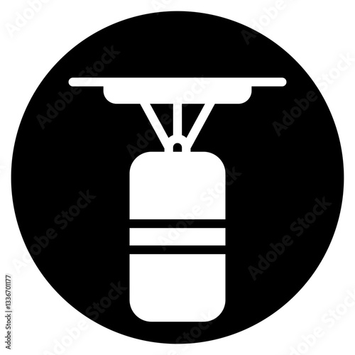 punching bag glyph icon
