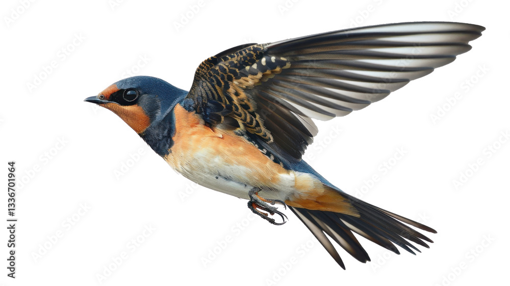 custom made wallpaper toronto digitalBarn swallow flying with open wings on transparent background