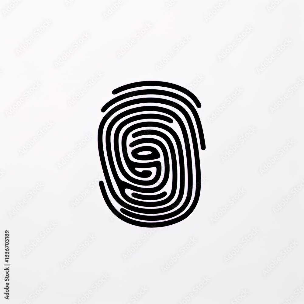 Obraz premium Fingerprint Pattern