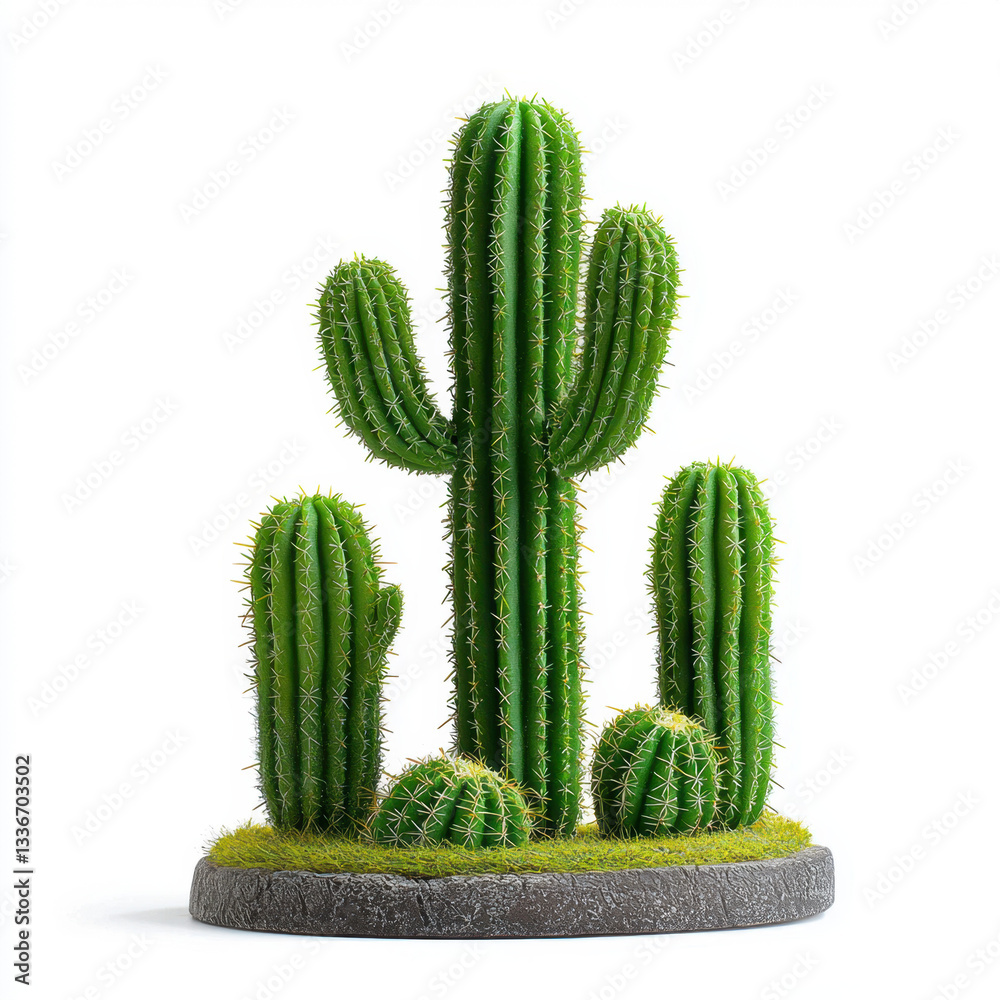 A striking cactus plant featuring spines and a unique shape set against a soft background for creative copy space to emphasize its natural beauty and resilience A striking cactus plant featuring spines and a unique shape set against a soft background for creative copy space to emphasize its natural beauty and resilience