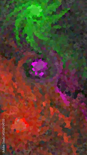 green and red