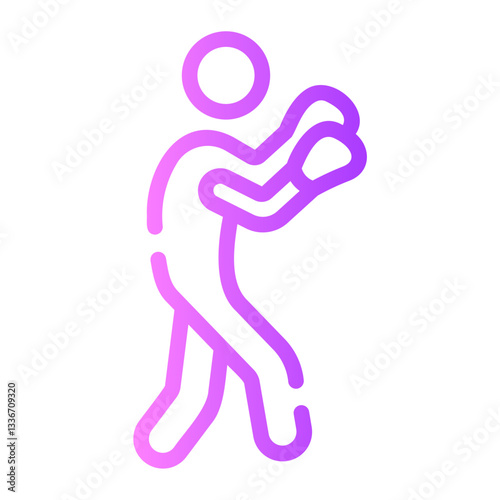 boxer gradient icon