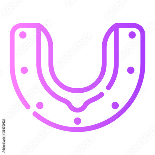 mouth guard gradient icon