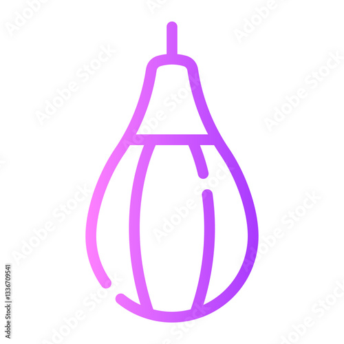 punching ball gradient icon