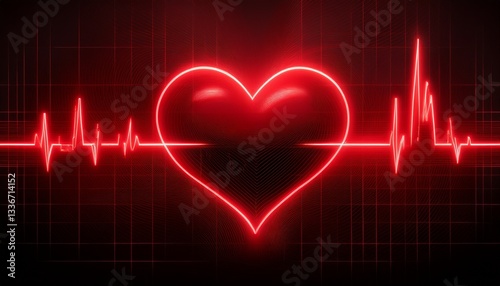 Heart beat line concept , healthy pulse trace electrocardiogram curve cardiogram waveform background graphic resource