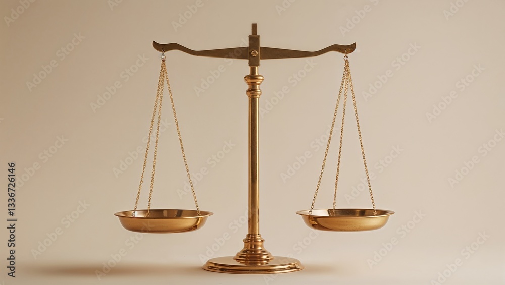 Balanced Golden Scale of Justice Balanced Golden Scale of Justice
