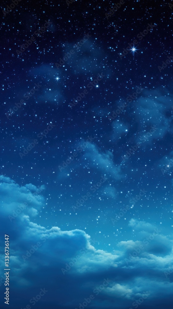 Fototapeta premium Night sky backgrounds outdoors.