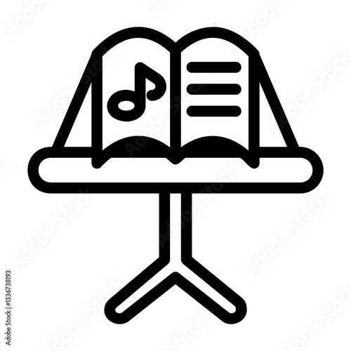 Contains icons related to shops selling musical instruments, cassettes, songs, albums and other musical instruments