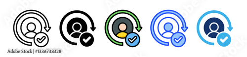 Customer Retention Icon Set With Multiple Style Collection