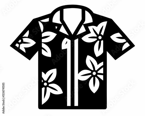 creative details Hawaiian Shirt Icon vector illustration