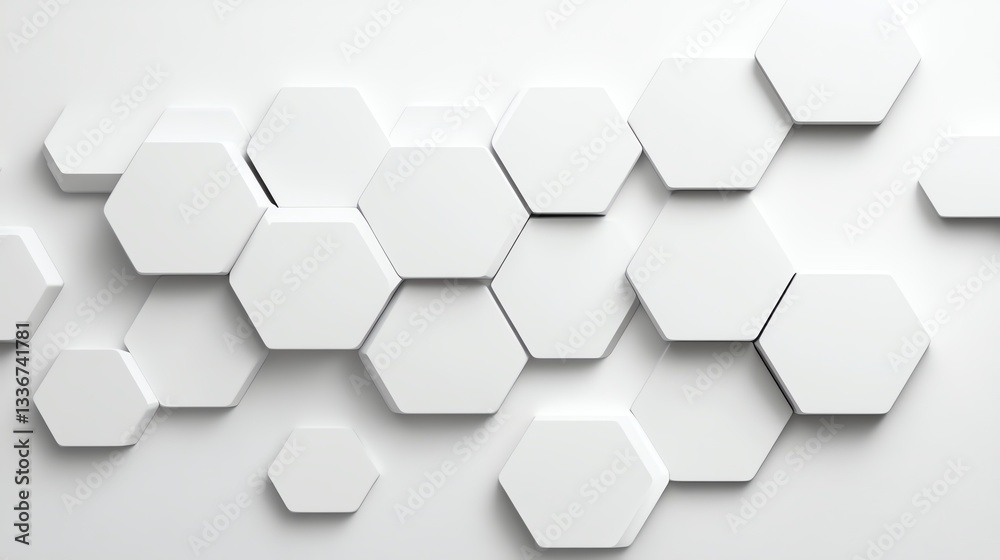 Subtle whiteonwhite embossed hexagonal design, clean and minimal Subtle whiteonwhite embossed hexagonal design, clean and minimal