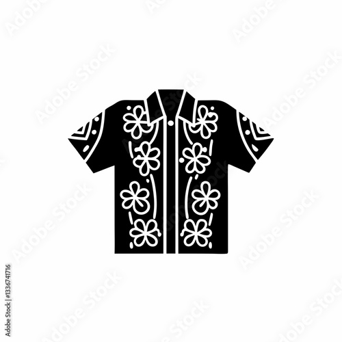 creative details Hawaiian Shirt Icon vector illustration