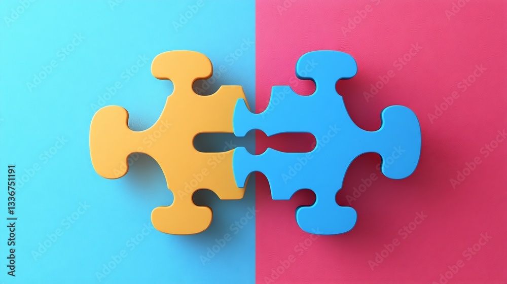 Obraz premium Business merger abstract shape merging together unity concept dynamic composition