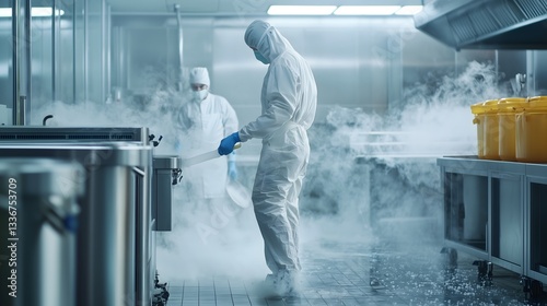 Professional kitchen cleaning safety