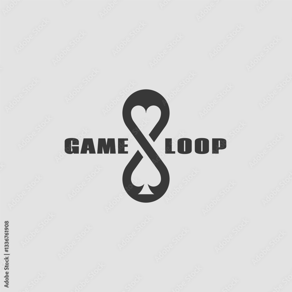 Fototapeta premium Game loop logo