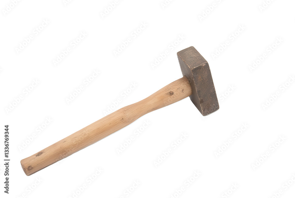 Wooden Mallet with Block Head for Carpentry and Craft Projects Wooden Mallet with Block Head for Carpentry and Craft Projects