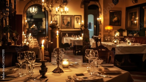 Romantic Candlelit Dinner at an Upscale Restaurant