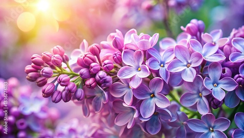 lilac flowers in the garden