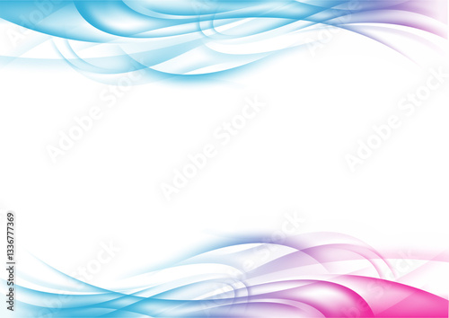 ELEGANT GRADIENT WAVE BACKGROUND ABSTRACT CYAN MAGENTA