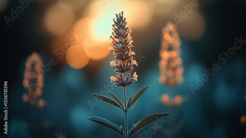 Soft Golden Sunlight Illuminates Feathery Grass During Sunset in a Serene Field