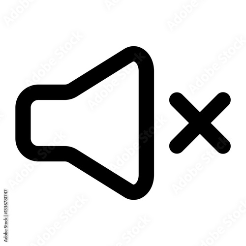 mute icon for illustration