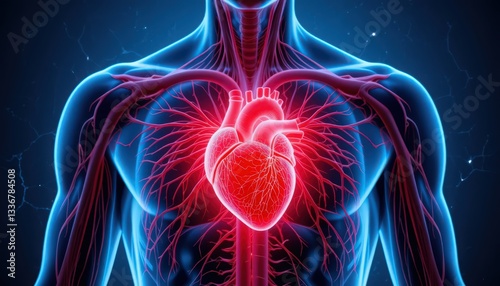 3D Anatomical Representation of the Human Heart and Circulatory System