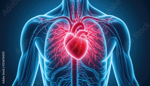 3D Anatomy of the Human Heart and Circulatory System