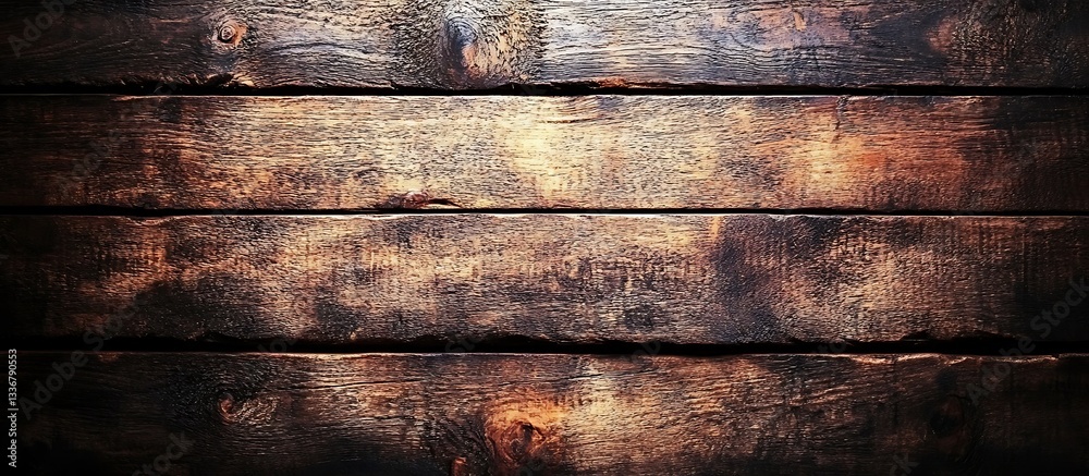 Dark brown aged wood plank texture