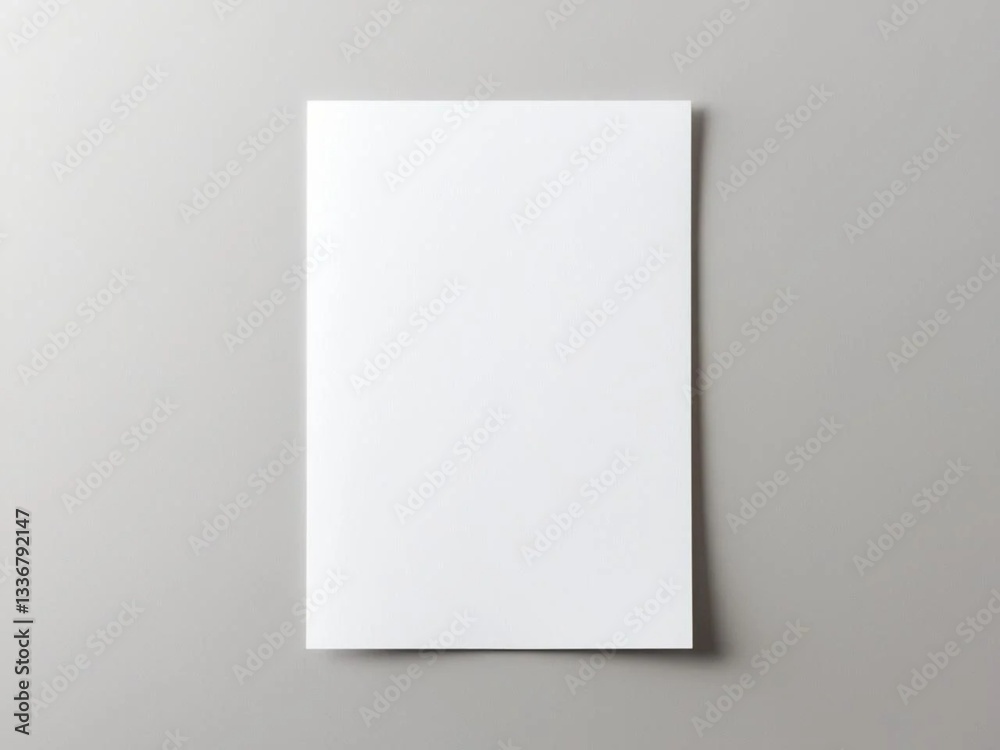 Blank white A4 paper mockup on light gray background.
Blank white A4 paper mockup on light gray background.