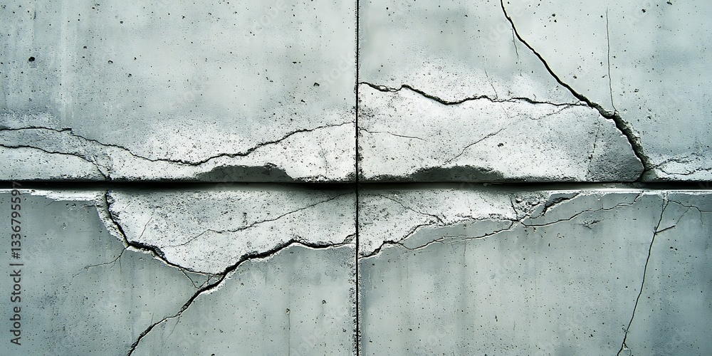 Cracked concrete wall texture (1)
