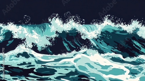 Stunning Ocean Waves: A Powerful Visual Display of Nature's Majesty