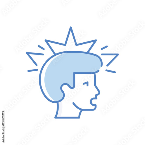 Panic Attack Vector icon