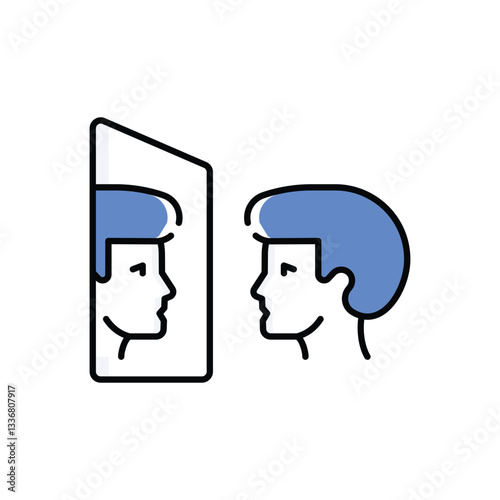 Self Awareness Vector icon